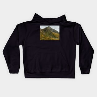 Granite Mountain Peak on Greina High Plain Kids Hoodie